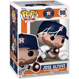 imageJose Altuve 98 Facsimile Signed Reprint Laser Autographed Funko POP Baseball MLB Houston Astros Figurine with Protector Case