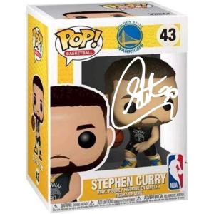 imageStephen Curry 43 Facsimile Signed Reprint Laser Autographed Funko POP Basketball NBA Golden State Warriors Figurine with Protector Case