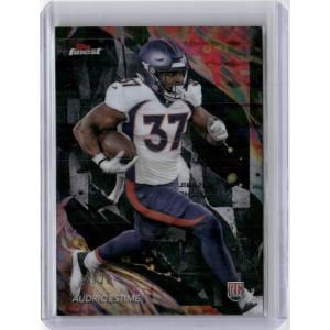 imageVintage 2024 Topps Finest Black Audric Estime 17820 Rookie RC Football Card