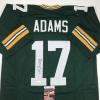 imageAutographedSigned Davante Adams Green Bay Green Football Jersey JSA COA