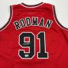 imageAutographedSigned Dennis Rodman Chicago Red Basketball Jersey JSA COA