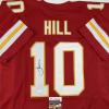 imageAutographedSigned Tyreek Hill Kansas City Red Football Jersey JSA COA