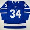 imageFacsimile Autographed Auston Matthews Toronto Blue Reprint Laser Auto Hockey Jersey Size Mens XL