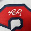 imageFacsimile Autographed David Ortiz Boston White Reprint Laser Auto Baseball Jersey Size Mens XL