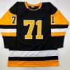 imageFacsimile Autographed Evgeni Malkin Pittsburgh Black Reprint Laser Auto Hockey Jersey Size Mens XL