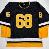 imageFacsimile Autographed Jaromir Jagr Pittsburgh Black Reprint Laser Auto Hockey Jersey Size Mens XL