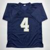 imageFacsimile Autographed Jeremiyah Love Notre Dame Blue Reprint Laser Auto College Football Jersey Size Mens XL