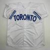 imageFacsimile Autographed Joe Carter Toronto Blue Reprint Laser Auto Baseball Jersey Size Mens XL