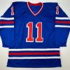 imageFacsimile Autographed Mark Messier New York Blue Reprint Laser Auto Hockey Jersey Size Mens XL