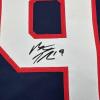 imageFacsimile Autographed Matthew Tkachuk United States USA Blue 2025 4 Nations FaceOff Reprint Laser Auto Hockey Jersey Size Mens XL