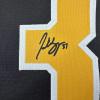 imageFacsimile Autographed Patrice Bergeron Boston Black Reprint Laser Auto Hockey Jersey Size Mens XL