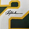 imageFacsimile Autographed Rickey Henderson Oakland Green Reprint Laser Auto Baseball Jersey Size Mens XL