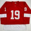 imageFacsimile Autographed Steve Yzerman Detroit Red Reprint Laser Auto Hockey Jersey Size Mens XL