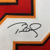 imageFacsimile Autographed Tom Brady Tampa Bay Red Reprint Laser Auto Football Jersey Size Mens XL