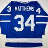 imageFacsimile Autographed Auston Matthews Toronto Blue Reprint Laser Auto Hockey Jersey Size Mens XL