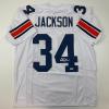 imageFacsimile Autographed Bo Jackson Auburn White Reprint Laser Auto College Football Jersey Size Mens XL