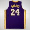 imageFacsimile Autographed Kobe Bryant 24 Los Angeles LA Purple Reprint Laser Auto Basketball Jersey Size Mens XL