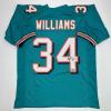 imageFacsimile Autographed Ricky Williams Miami Teal Reprint Laser Auto Football Jersey Size Mens XL