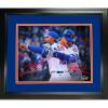 imageFramed Pete Alonso Francisco Lindor New York Mets Dual Facsimile Laser Engraved Signature Auto 11quotx14quot Baseball Photo HOFSM Holo
