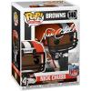 imageNick Chubb 140 Facsimile Signed Reprint Laser Autographed Funko POP Cleveland Browns Figurine with Protector Case
