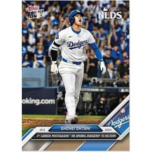 image2024 Topps Now Shohei Ohtani 801 First Career Post Season Home Run Baseball Card