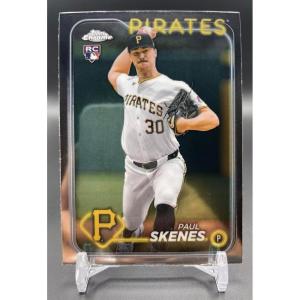 image2024 Topps Update Series Chrome Paul Skenes USC88 Rookie RC Pittsburgh Pirates Baseball Card