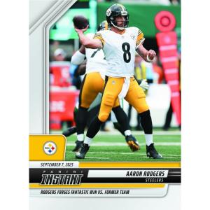 image2025 Panini Instant Aaron Rodgers 56 Forges Fantastic Win Vs Former Team Pittsburgh Steelers Football Card