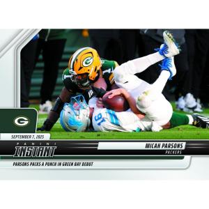 image2025 Panini Instant Micah Parsons 66 Parsons Packs a Punch in Green Bay Debut Green Bay Packers Football Card