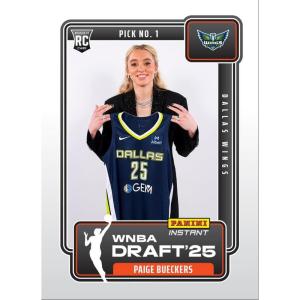 image2025 Panini Instant WNBA Paige Bueckers DN1 Draft Night Dallas Wings Rookie RC Basketball Card