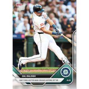 image2025 Topps Now Cal Raleigh 609 Smacks Home Run Number 50 Seattle Mariners Baseball Card