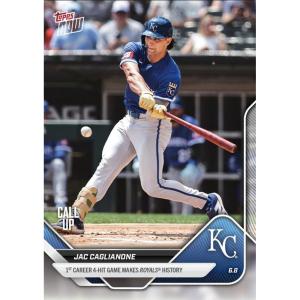 image2025 Topps Now Jac Caglianone 275 1st Career 4 Hit Game Makes Royals History Kansas City Royals Rookie RC Baseball Card