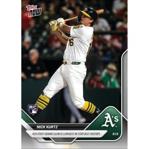 image2025 Topps Now Nick Kurtz 711 493 Foot Grand Slam is Longest in Statcast History Rookie RC Baseball Card
