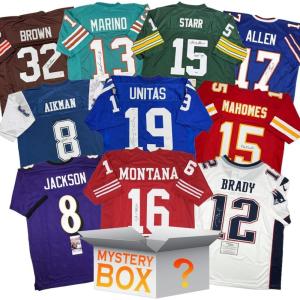 imageAllTime Pro Bowler AutographedSigned Football Jersey Mystery Box with PSA JSA or Beckett COA