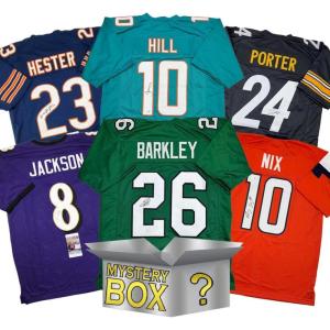 imageAutographedSigned Football SILVER Series 4 Jersey Mystery Box with PSA JSA or Beckett COA