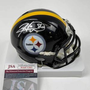 imageAutographedSigned Hines Ward Pittsburgh Steelers Mini Football Helmet JSA COA