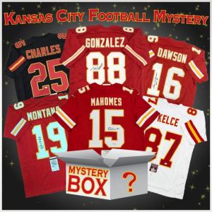 imageAutographedSigned Kansas City Football Jersey Mystery Box with PSA JSA or Beckett COA