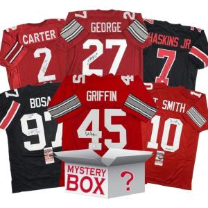 imageAutographedSigned Ohio State University College Football Jersey Mystery Box with PSA JSA or Beckett COA