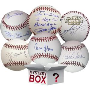 imageAutographedSigned Rawlings Official MLB Baseball Mystery Box with PSA JSA or Beckett COA