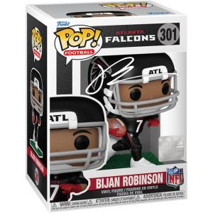 imageBijan Robinson 301 Facsimile Signed Reprint Laser Autographed Funko POP Football Atlanta Falcons Figurine with Protector Case