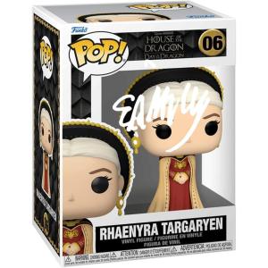 imageEmma DArcy Rhaenyra Targaryen 06 House of the Dragon Game of Thrones Facsimile Signed Reprint Laser Autographed Funko POP Television Figurine with Protector Case