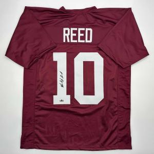 imageFacsimile Autographed Marcel Reed Texas AampampM Maroon Reprint Laser Auto College Football Jersey Size Mens XL