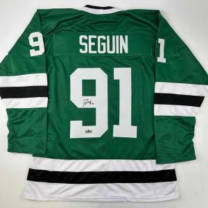 imageFacsimile Autographed Tyler Seguin Dallas Green Reprint Laser Auto Hockey Jersey Size Mens XL