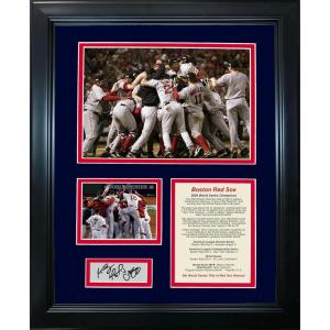 imageFramed 2004 Boston Red Sox World Series Champions David Oritz Manny Ramirez Curt Schilling Facsimile Laser Engraved Signature Auto 11quotx14quot Baseball Photo Sig Collage
