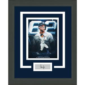 imageFramed Aaron Judge 62nd Home Run Facsimile Laser Engraved Signature Auto New York Yankees 11x14 Baseball Photo