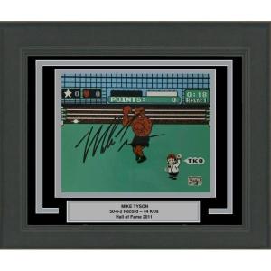 imageFramed AutographedSigned Mike Tyson Punchout Nintendo Video Game Boxing 8x10 Photo Athlete Hologram COA