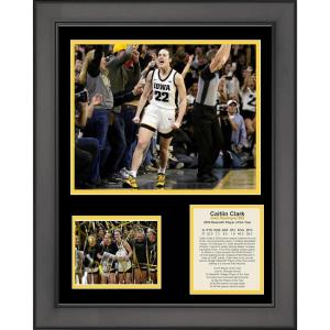 imageFramed Caitlin Clark 2024 Naismith Player of the Year Scoring Leader NCAA College Basketball 11quotx14quot Three Photo Collage