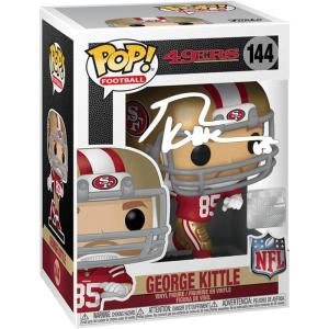 imageGeorge Kittle 144 Facsimile Signed Reprint Laser Autographed Funko POP Legends San Francisco 49ers Figurine with Protector Case