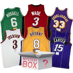 imageHall of Famers AutographedSigned Basketball Jersey Mystery Box with JSA PSA Beckett or Fanatics COA