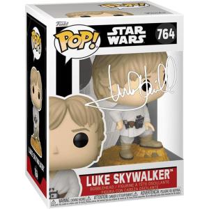 imageMark Hamill Luke Skywalker 764 Binary Sunset Facsimile Signed Reprint Laser Autographed Funko POP Movies Star Wars Figurine with Protector Case