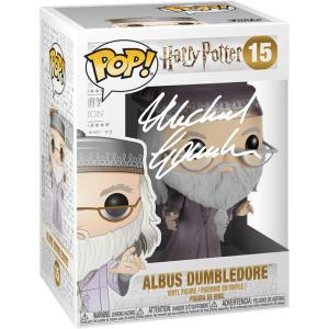 imageMichael Gambon Albus Dumbledore 15 Harry Potter Facsimile Signed Reprint Laser Autographed Funko POP Movies Figurine with Protector Case